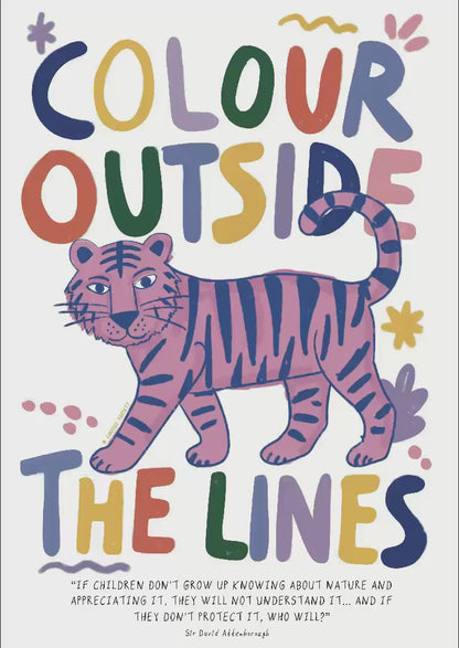 COLOUR OUTSIDE THE LINES BLUE